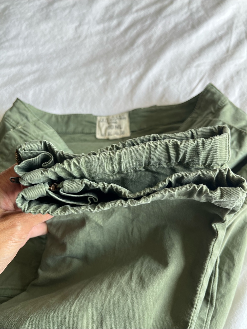 Nili Lotan Shon Cropped French Military Pants Army Green Size 4 Gorpcore Utility - Picture 13 of 16